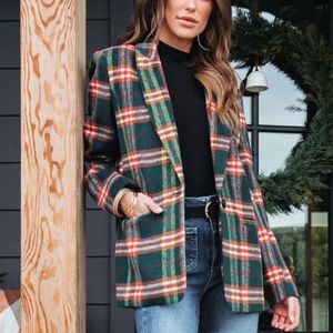 TANYA PLAID
POCKETED BLAZER
